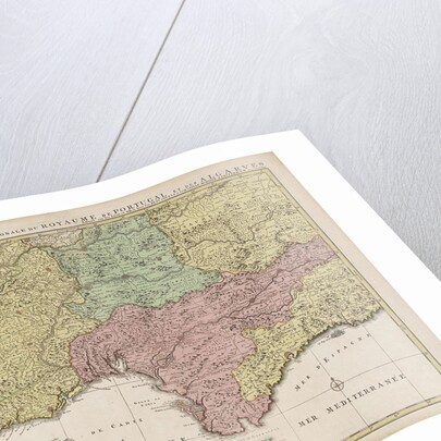 Map of the south of Spain and Portugal by unknown