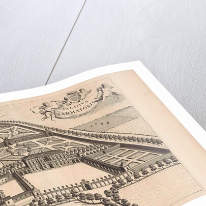 View of a country retreat by Caspar Luyken