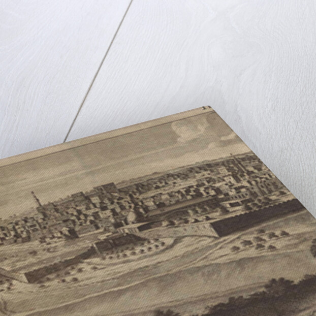 View of Jerusalem (left panel) by Cornelis de Bruyn