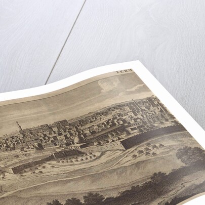 View of Jerusalem (left panel) by Cornelis de Bruyn