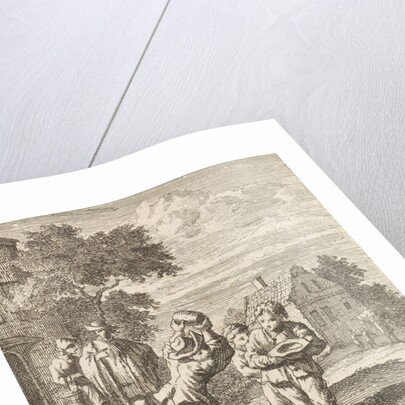 Children play a game by Pieter Arentsz II