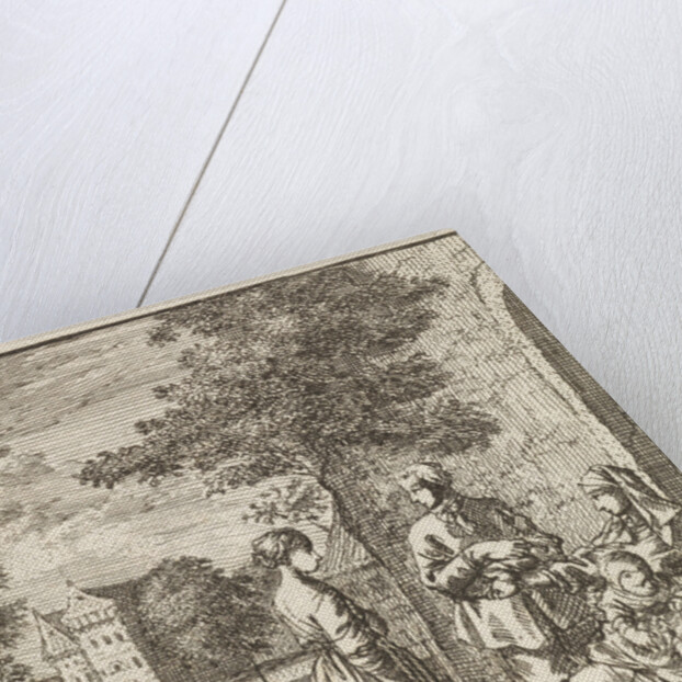 Adult daughter visits her mother and sisters by Cornelis van der Sys