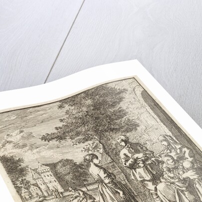 Adult daughter visits her mother and sisters by Cornelis van der Sys