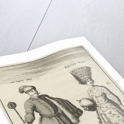 Hungarian man and Bulgarian woman in costume by Jan Luyken