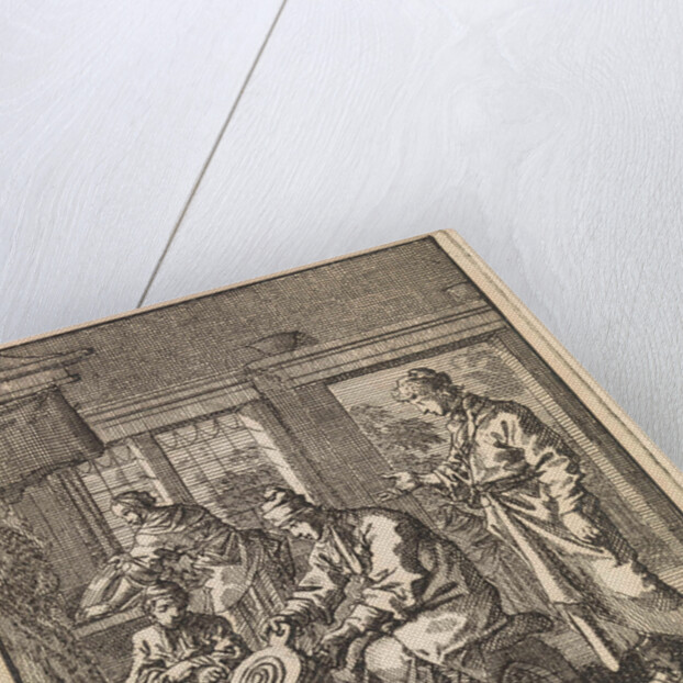 Man stokes the fire with a bellows by Pieter Arentsz & Cornelis van der Sys II