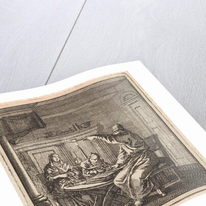Man extinguishes a candle with a candle snuffer by Pieter Arentsz & Cornelis van der Sys II