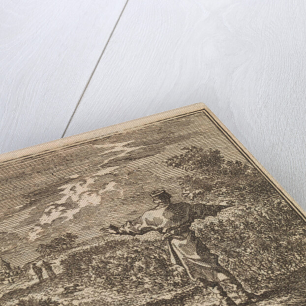 Man overlooks a rapeseed field by Pieter Arentsz & Cornelis van der Sys II