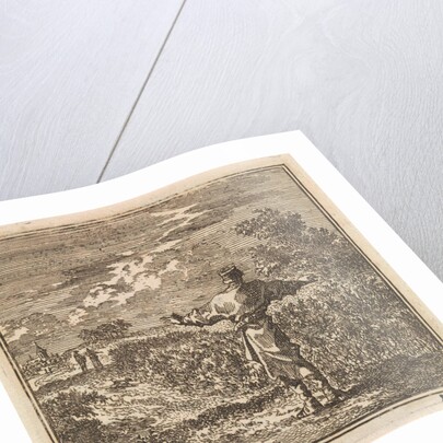 Man overlooks a rapeseed field by Pieter Arentsz & Cornelis van der Sys II