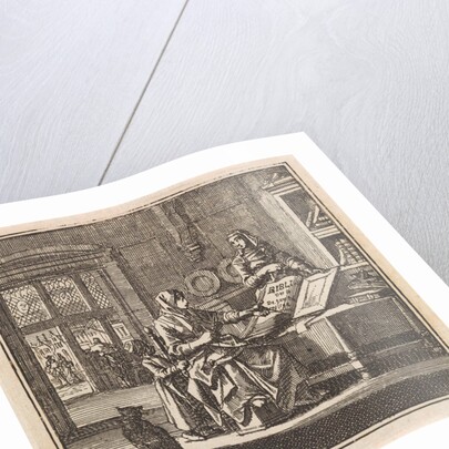 Two women stand near an open bible by Pieter Arentsz & Cornelis van der Sys II