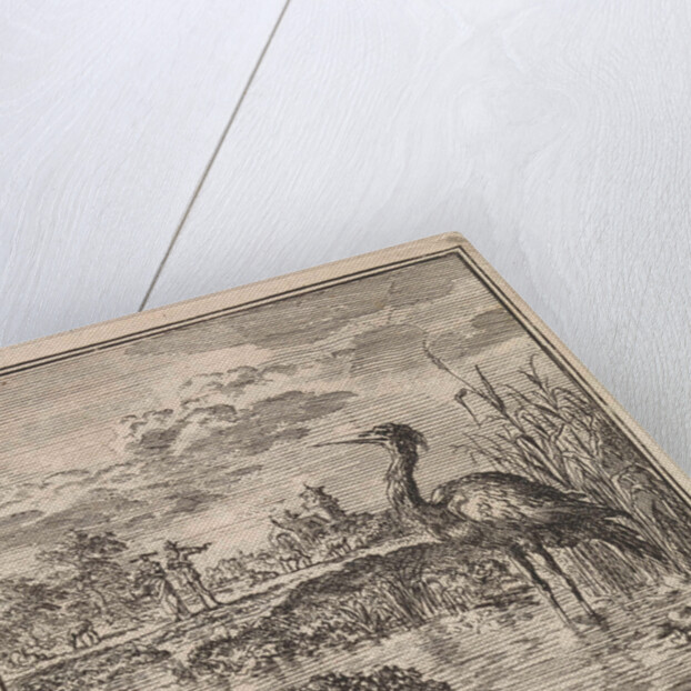 Heron in a pond by Pieter Arentsz & Cornelis van der Sys II