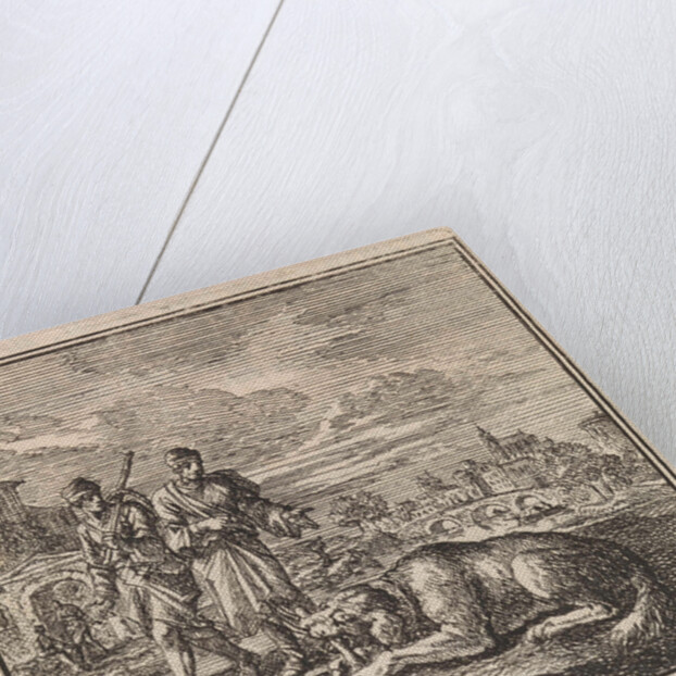 Dog chews off a bone by Pieter Arentsz & Cornelis van der Sys II