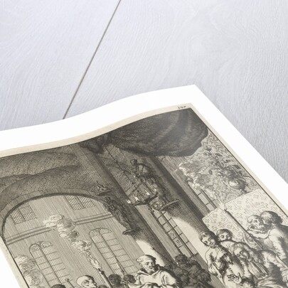 Foot Washing of the travelers in a monastery in Jerusalem by Jan Luyken