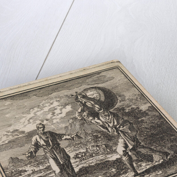 Man carries the world on his back by Pieter Arentsz & Cornelis van der Sys II