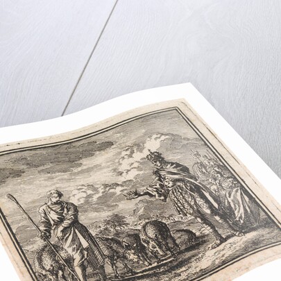 Pig farmer refuses the crown that he is offered by a king by Pieter Arentsz & Cornelis van der Sys II