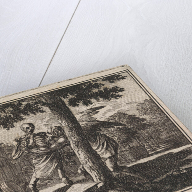 Father Time keeps death from chopping down a tree by Pieter Arentsz & Cornelis van der Sys II