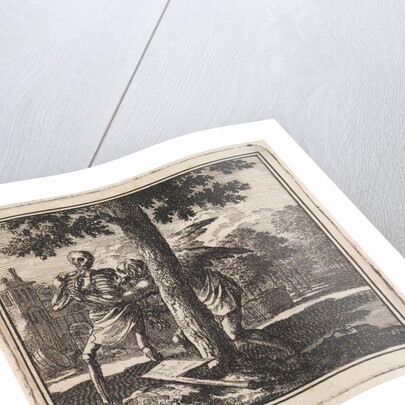 Father Time keeps death from chopping down a tree by Pieter Arentsz & Cornelis van der Sys II