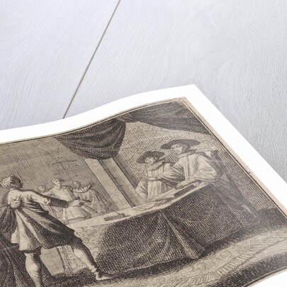 Blasphemer is grabbed by the devil by Frantz Martin Hertzen