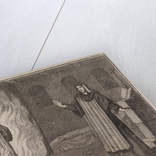 Johanna Catherine appears as a spirit in purgatory for her friend Magdalena S. à Alexio by Frantz Martin Hertzen