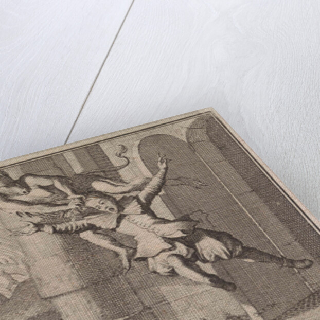 Soldier towed to hell by a devil because he refused to confess by Frantz Martin Hertzen