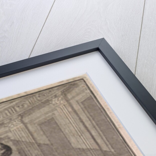 Oriental man looks out of curiosity in a closet at a host chalice, from which as punishment a flame bursts out by Frantz Martin Hertzen