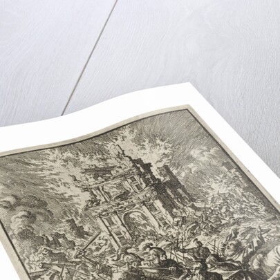 Romans kill the Jews, while the Temple burns by Barent Visscher