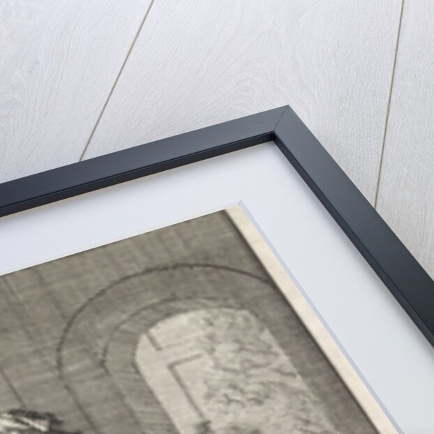 Mother shows warriors the remains of her child, eaten during the famine in Jerusalem by Pieter Mortier