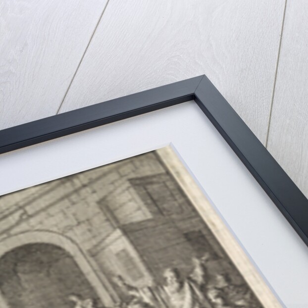 Battle between Jews and Greeks in front of the synagogue in Caesarea, Israel by Pieter Mortier