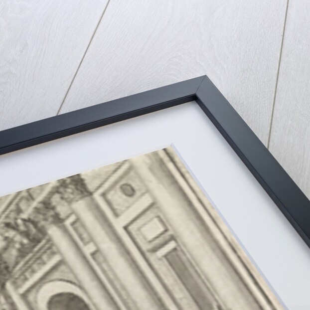 The golden eagle of Herod is torn off the temple by people with ropes by Pieter Mortier