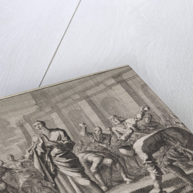 Onias stoned by Jews by Pieter Mortier