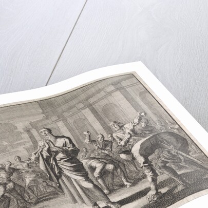 Onias stoned by Jews by Pieter Mortier