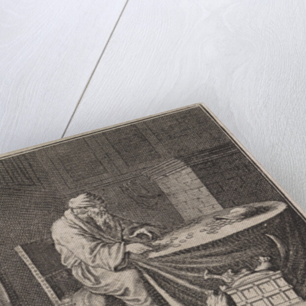 Joannes Coaxa counts his borrowed money by Christoph Weigel