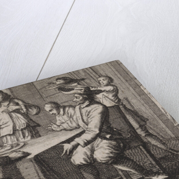 Anthimus, bishop of Nicomedia, receives five soldiers by Christoph Weigel