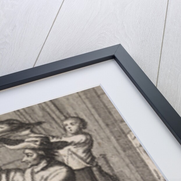 Anthimus, bishop of Nicomedia, receives five soldiers by Christoph Weigel