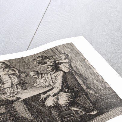 Anthimus, bishop of Nicomedia, receives five soldiers by Christoph Weigel