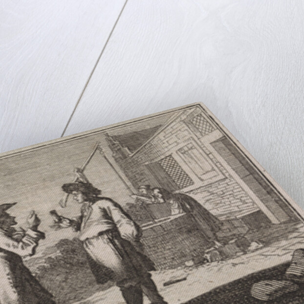Man selling a cricket in a glass as a protecting ghost by Christoph Weigel
