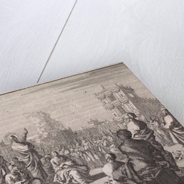 Sermon of Christ in front of the temple by Jan Luyken