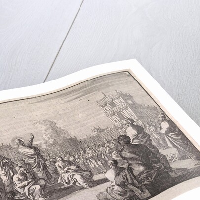 Sermon of Christ in front of the temple by Jan Luyken