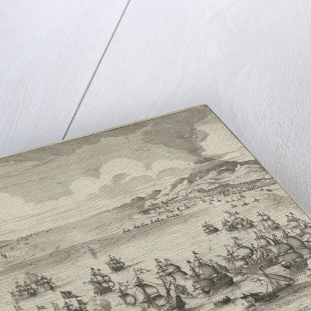 Naval battle at Agosta by Hendrick and Dirk Boom