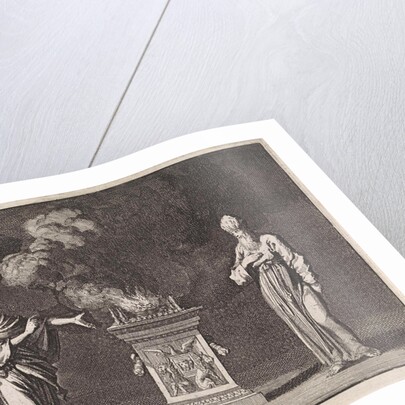 Gabriel appears to Zacharias in the temple by Pieter Mortier