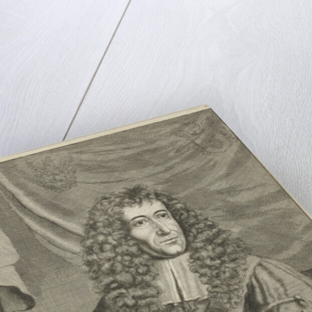 Portrait of Sebastian Schelckens, rector at Franeker by Jan Luyken