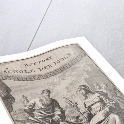 Woman with palm branch learns about Judaism by Hendrik van Damme