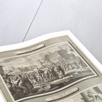 Mordecai is honored in Babylon and the execution of Haman by Bernard Picart