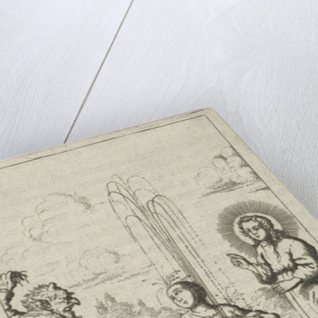 Christ shows a fountain in the heart of the personified soul by Pieter Arentsz II