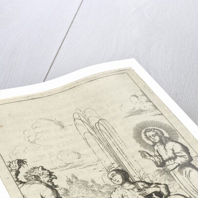 Christ shows a fountain in the heart of the personified soul by Pieter Arentsz II