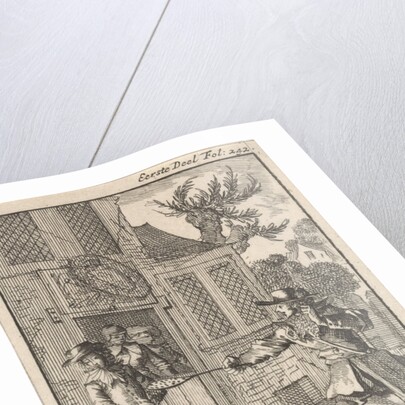 Don Pablo (Buscon) meet a fencing master by Jan Claesz ten Hoorn