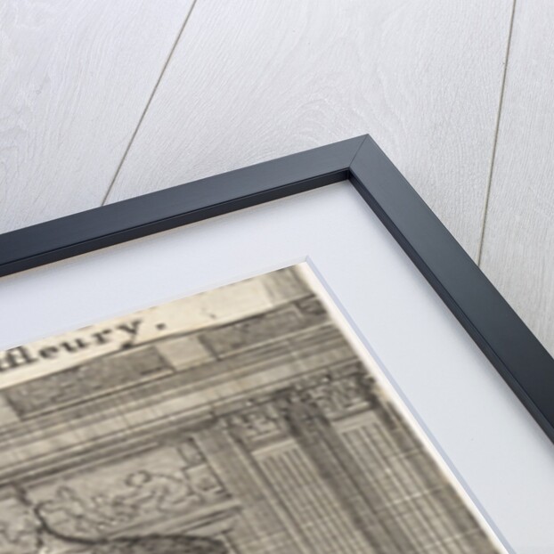 Santillane kneeling in a bedroom in the presence of Guzman, Fabrice, Don Lope and Don Carlos for his wife Leonor by Adriaan Braakman