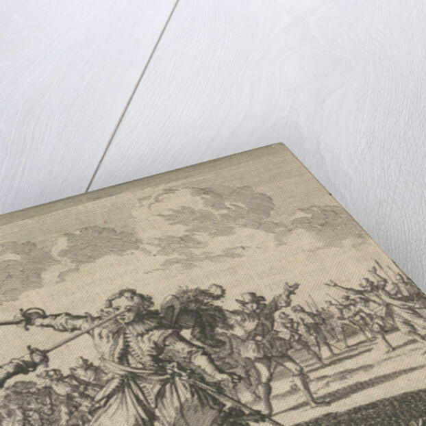 Rudolf Christian, Count of East Frisia slain in a quarrel with a wound to his eye, 1628 by Pieter van der Aa I