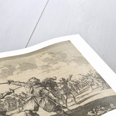 Rudolf Christian, Count of East Frisia slain in a quarrel with a wound to his eye, 1628 by Pieter van der Aa I