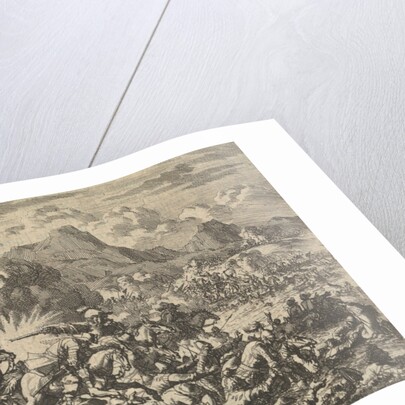 Pappenheim beats the resurrected farmers in Austria near Linz on the Danube, 1626 by Pieter van der Aa I