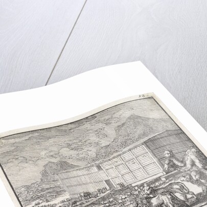 Noah loads all the animals in the Ark, The Flood by Jan Luyken